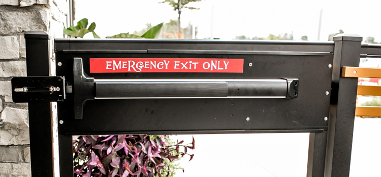 emergency push bar installation in Iona